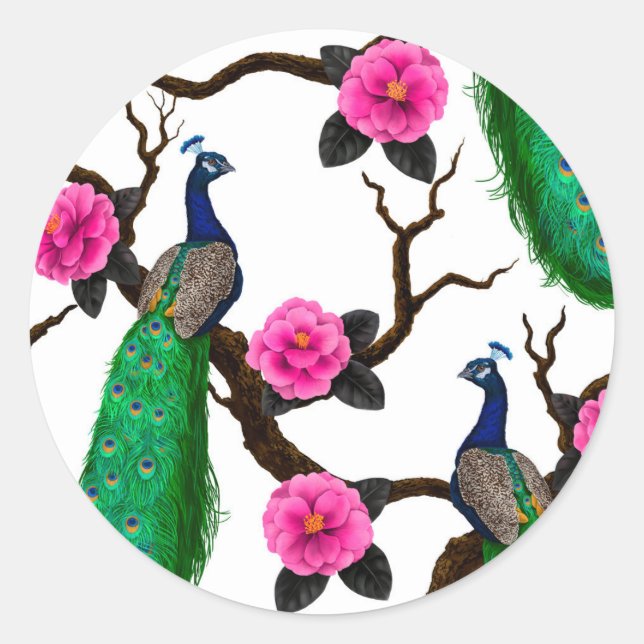 Adesivo Jardim de Peacock (Frente)
