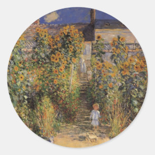 Adesivo Jardim do Artista em Vetheuil por Claude Monet