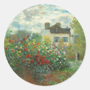 Adesivo Jardim do Artista Monet em Argenteuil Pintura