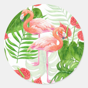 Adesivo Jardim Flamingo