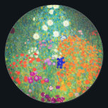 Adesivo Jardim Flor Gustav Klimt<br><div class="desc">Vinhetas com a pintura a óleo do Jardim Flor de Gustav Klimt (1906). Um belo jardim de flores roxas,  vermelhas,  brancas,  azuis e laranja. Um presente de excelente para fãs de Arte Nouveau e de Arte Austríaca.</div>