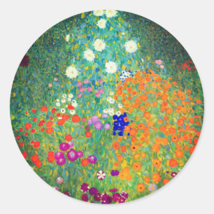 Adesivo Jardim Flor Gustav Klimt