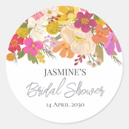 Adesivo  Jardim Floral Verão Chá de Noiva   