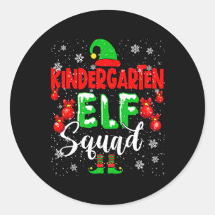 Adesivo Jardim Infantil Elf Squad Engraçado Natal Elf Kids