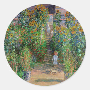 Adesivo Jardim Monet Vetheuil Pintura Impressionista