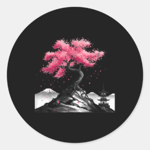 Adesivo Jardim Sakura Japão Monte Fuji Cherry Blo