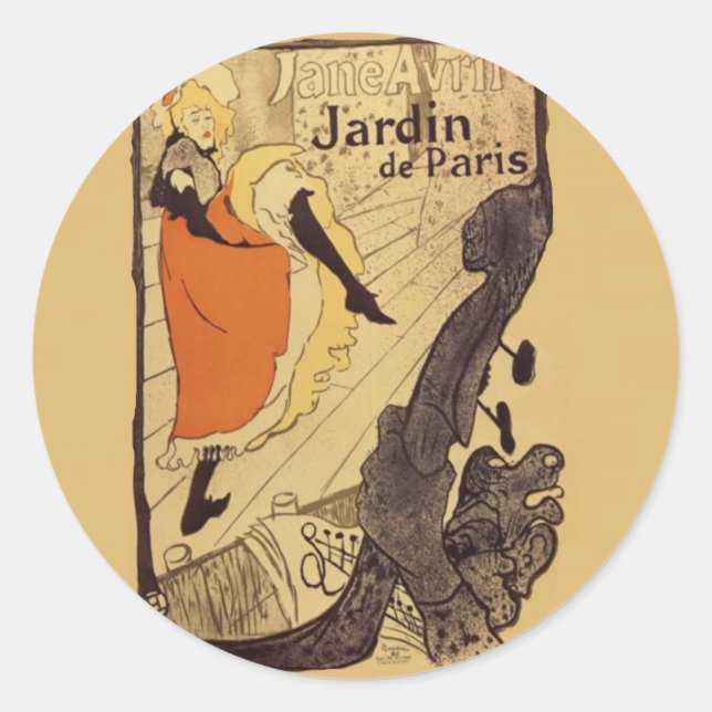 Adesivo Jardin de Paris - Toulouse-Lautrec (Frente)