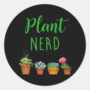 Adesivo Jardinagem engraçada e Houseplant do nerd da