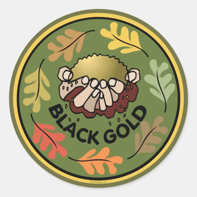 Adesivo Jardinagem Orgânica - Composto (Frente)