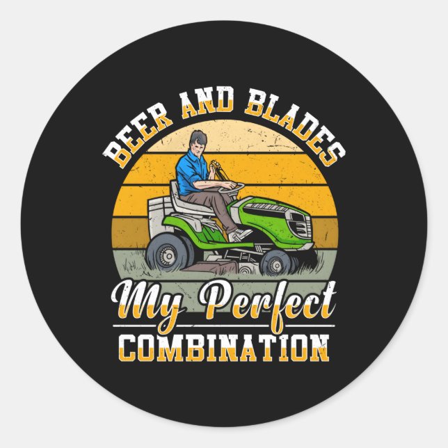 Adesivo Jardineira de jardinagem de jardinagem de grama de (Frente)