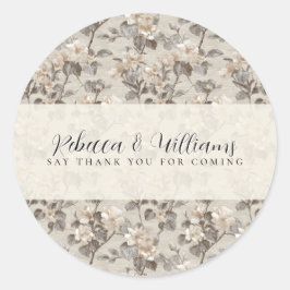 Adesivo Jardinias Românticas Acento Casamento Retro