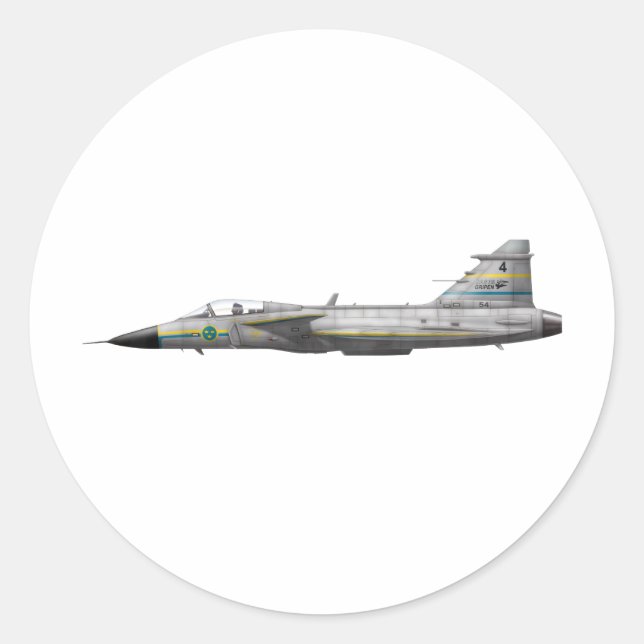 Adesivo Jas 39 Gripen (Frente)