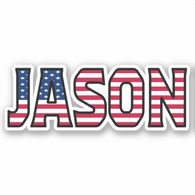 Adesivo Jason Name Vorname USA Sticker Stickerset (Frente)