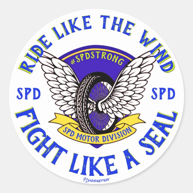 ADESIVO JASON SEALS SLIDELL POLÍCIA SPD MOTORBIKE REYERS (Frente)