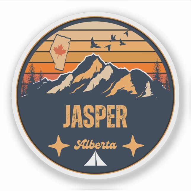 Adesivo Jasper, Alberta (Frente)