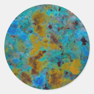 Adesivo Jasper de Crisocola Azul Manchado