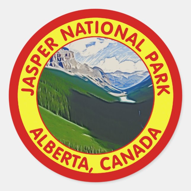 Adesivo Jasper National Park, Alberta, Canadá (Frente)