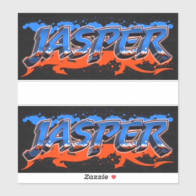 Adesivo Jasper Vorname Name Graffiti Aufkleber Sticker (Folha)