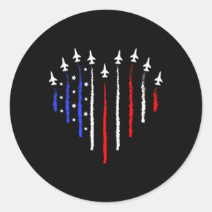 Adesivo Jatos de combate patriotas de 4 de julho Avião Ban