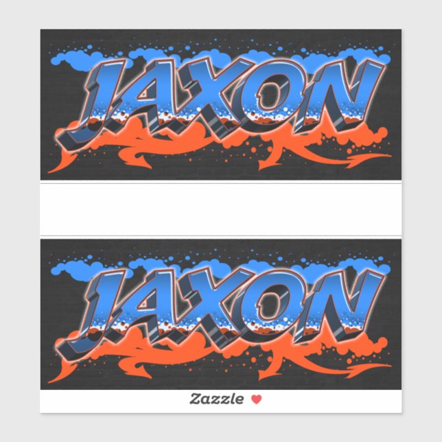Adesivo Jaxon Vorname Name Graffiti Aufkleber Sticker (Folha)