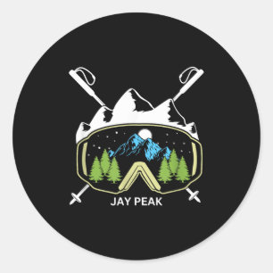 Adesivo Jay peak vermont esqui esquiador óculos de esqui e