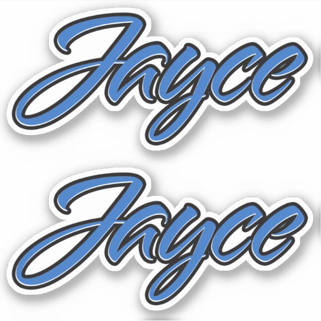 Adesivo Jayce Name blue Aufkleber Sticker Stickerset (Frente)