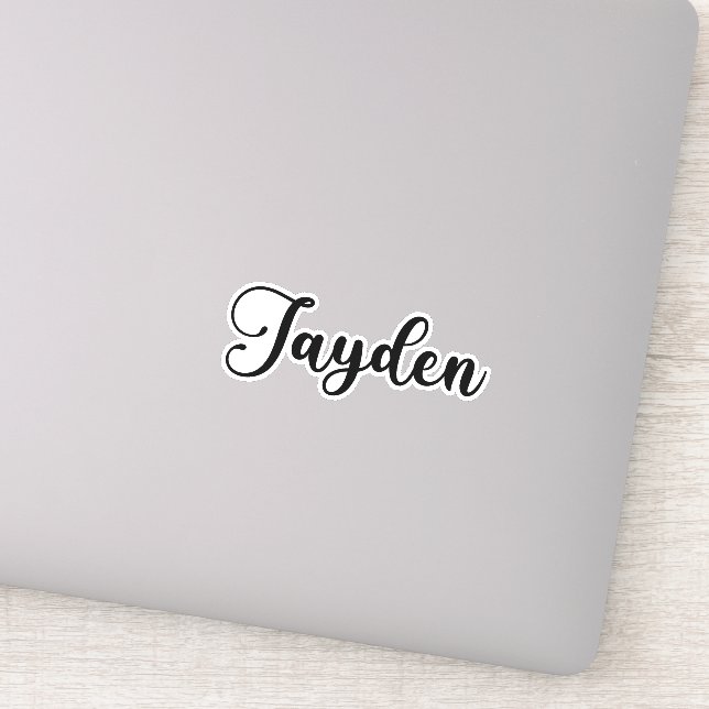 Adesivo Jayden Name - Caligrafia manuscrita (Detalhe)