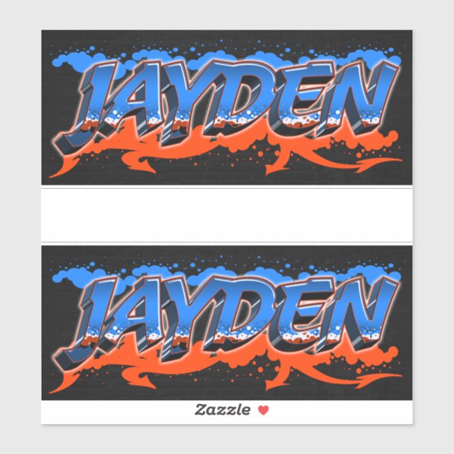 Adesivo Jayden Vorname Name Graffiti Aufkleber Sticker (Folha)