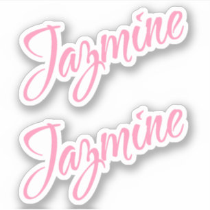 Adesivo Jazmine Decorative Name (Nome decorativo) no adesi