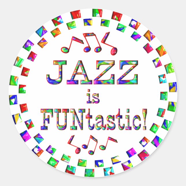 Adesivo Jazz é FUNtastic (Frente)