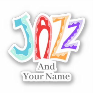 Adesivo Jazz Lettering Sticker