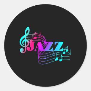 Adesivo Jazz Musical Colfulheet Music Jazz Notes