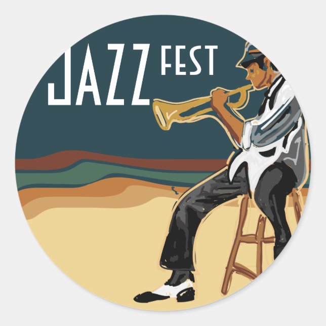 Adesivo Jazz Player Sticker (Frente)