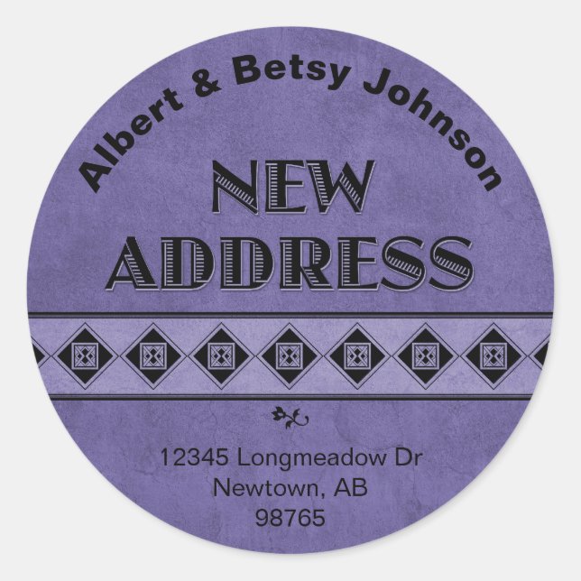 Adesivo Jazzy New Address Stickers (Frente)