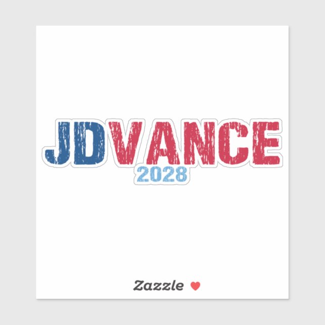 Adesivo JD Vance 2028 (des) (Folha)