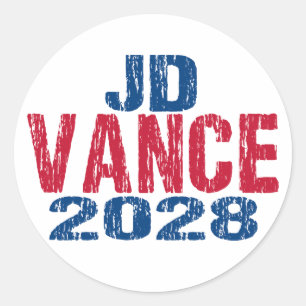 Adesivo JD Vance 2028 (discordo)