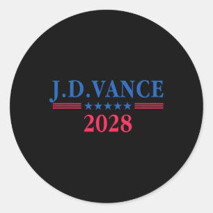 Adesivo Jd Vance 2028 Presidente Da Campanha Eleitoral Tru