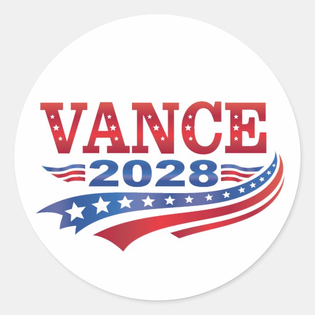 Adesivo JD Vance Presidente 2028 (Frente)