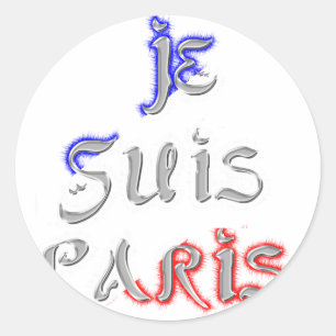 Adesivo Je Suis Paris Eu amo Paris