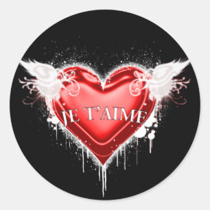 Adesivo Je t'aime (Eu te amo)