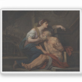 Adesivo Jean-Baptiste Greuze: Cimon e Caridade Romana Pero
