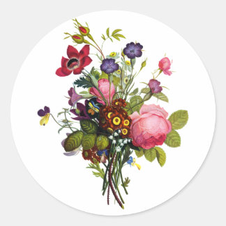Adesivo Jean Louis Prevost Rosas e Buquê Pansy