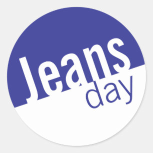Adesivo Jeans de Denim Casuais legal Destilados Azul