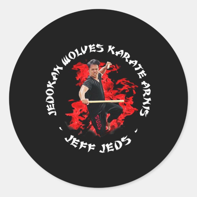 Adesivo Jeff Jeds Karate Arnis Jedokan (Frente)