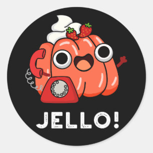 Adesivo Jello Funny Jello No Telefone Pun Dark BG