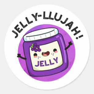 Adesivo Jelly-llujah Funny Jelly Pun