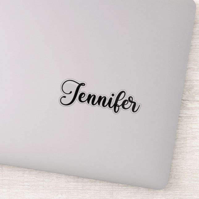Adesivo Jennifer Name - Caligrafia manuscrita (Detalhe)