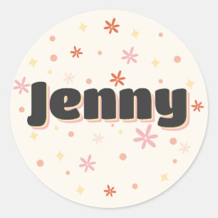 Adesivo Jenny name fofo design