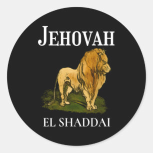 Adesivo Jeová É El Shaddai, O Deus Todo-Poderoso