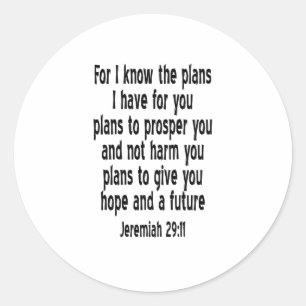 Adesivo Jeremiah 29:11